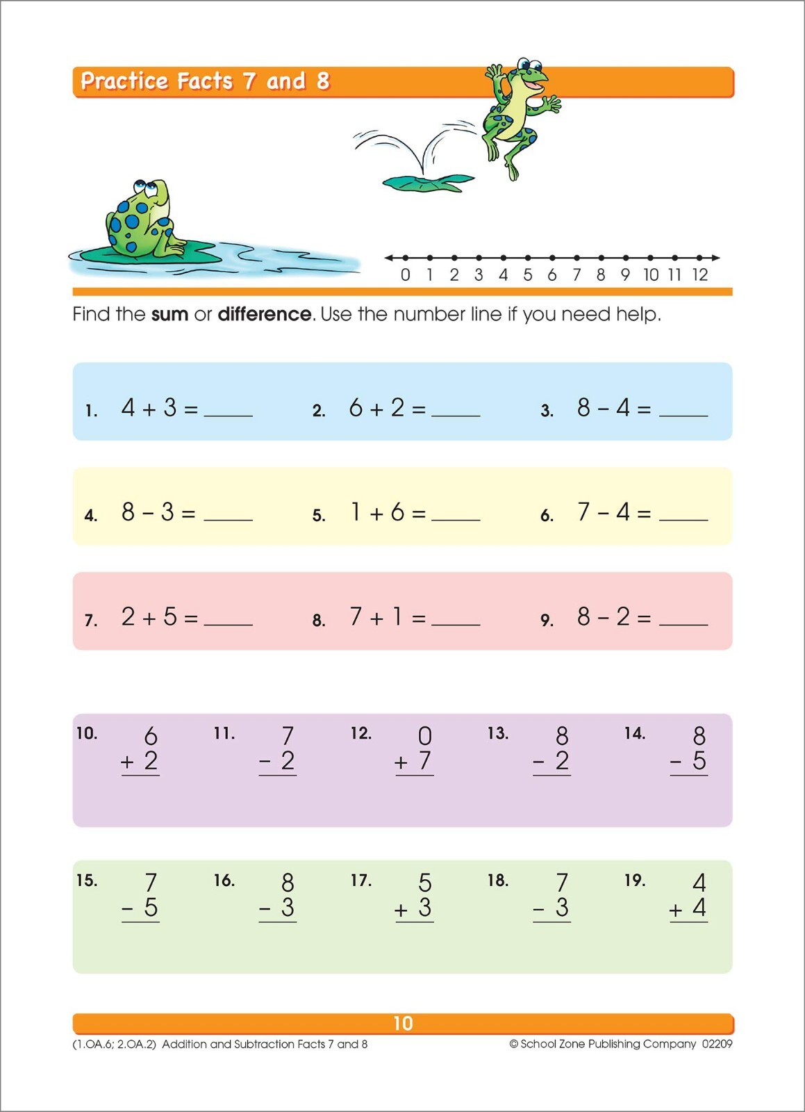 1st 2nd Grade Math Workbook Addition and Subtraction Book for Kid Ages 6 7 8 NEW
