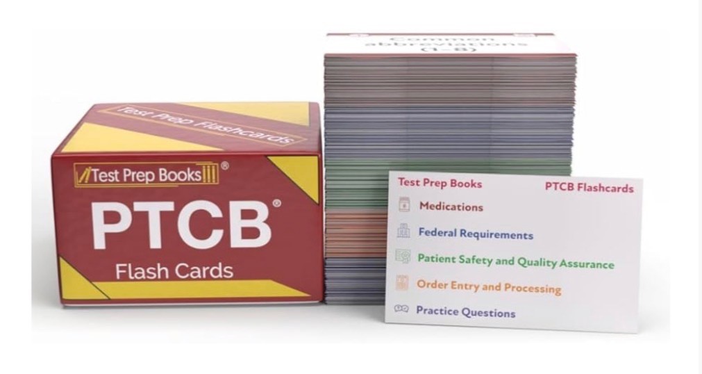 PTCB Study Cards: PTCB Exam Prep 2026-2027 with Practice Test Questions for the