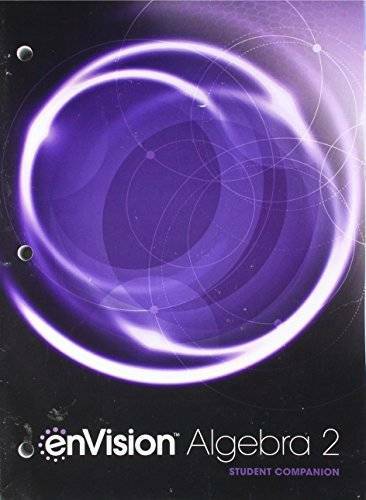 ENVISION AGA COMMON CORE STUDENT COMPANION ALGEBRA 2 GRADE 10/11 C – GOOD