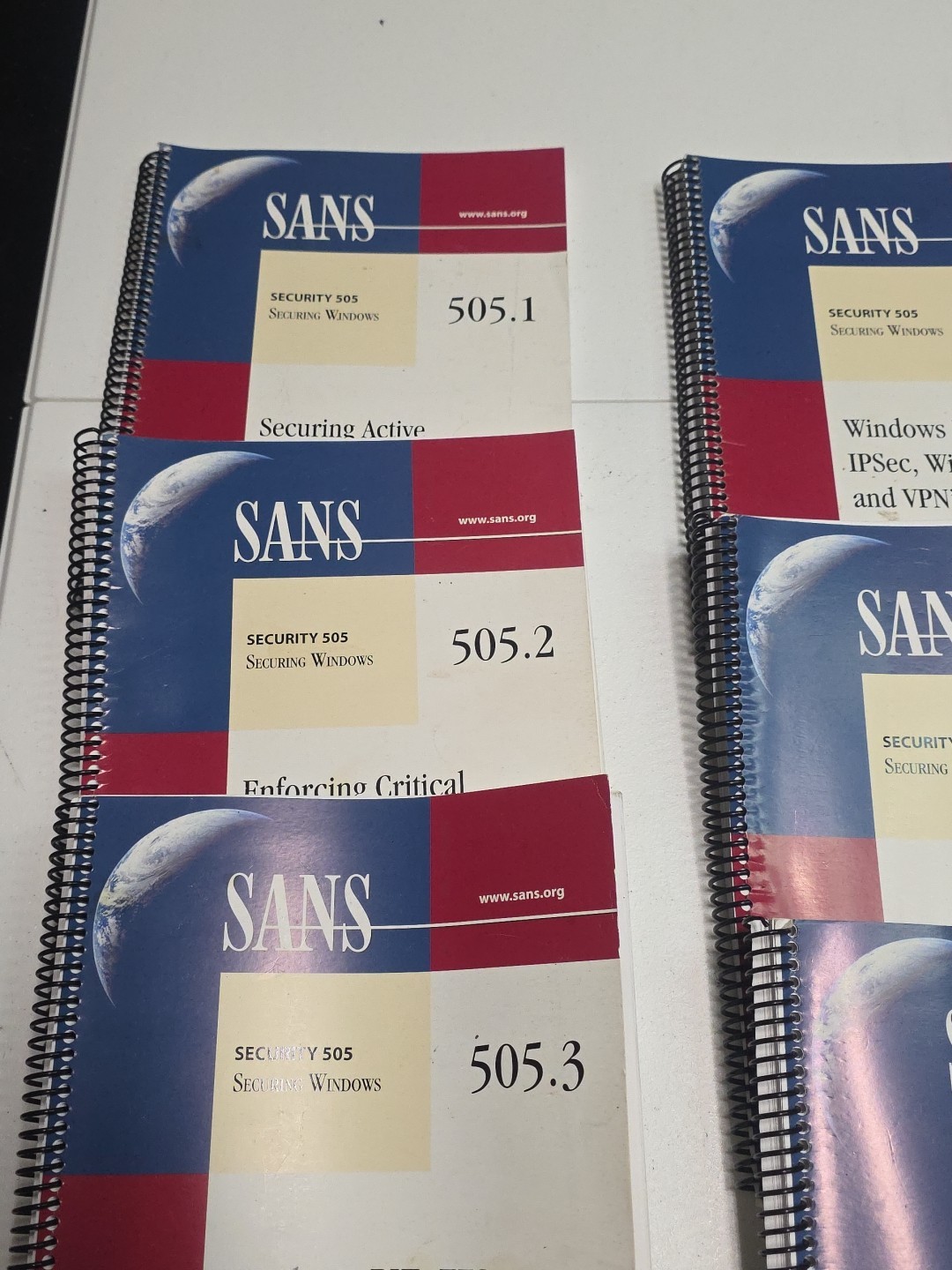 SANS 505 Securing Windows Books