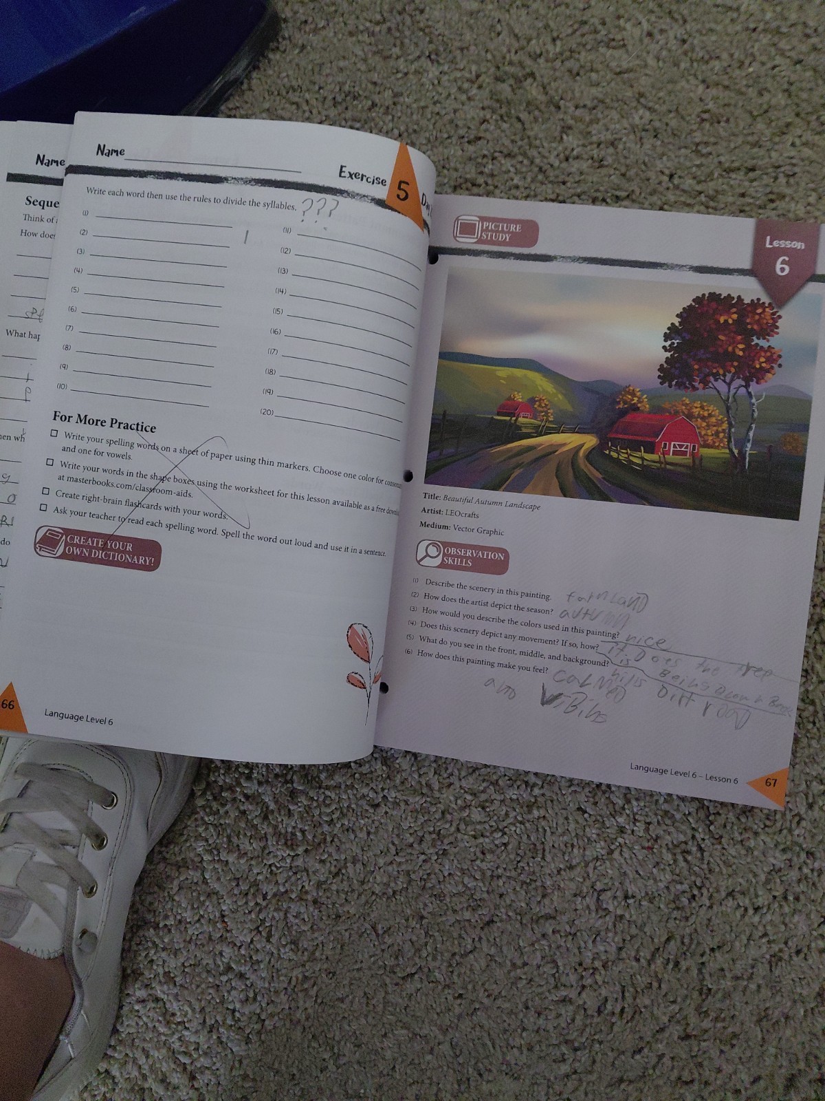 Masterbooks: Gr. 6 Language Lessons For Living Education w/ The 10 Min. Bi
