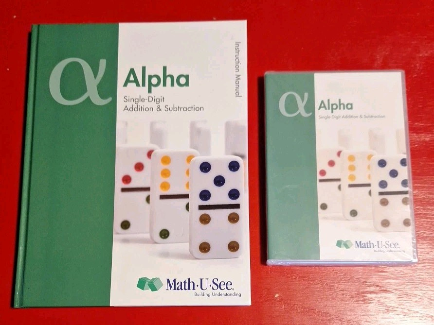 Math-U-See Alpha Single-Digit Addition & Subtraction DVD & Instruction Manual