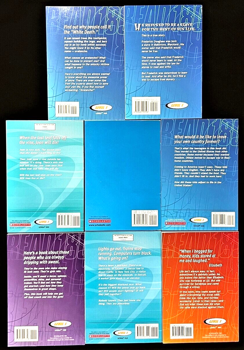 3rd – 5th – Read 180 NEXT Generation – Level 1 Reading Books (14 books)