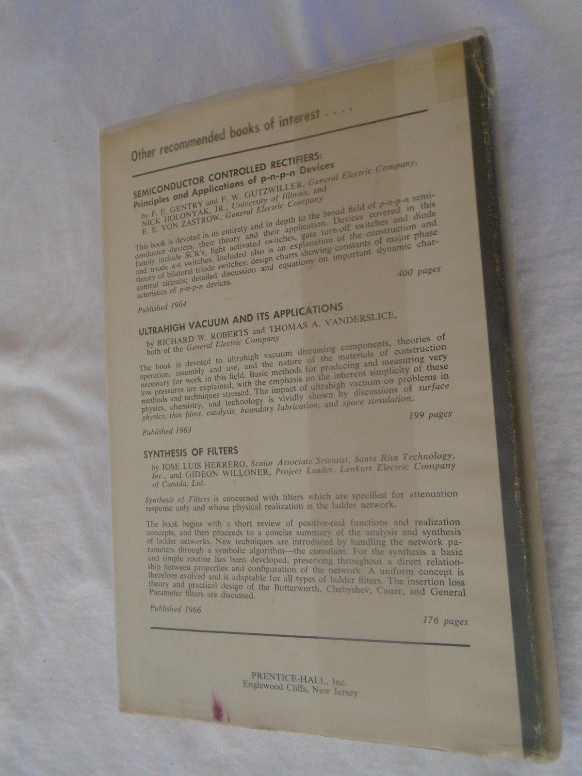 Field-Effect Transistors Physics, Technology and Applications 1966 Hardcover