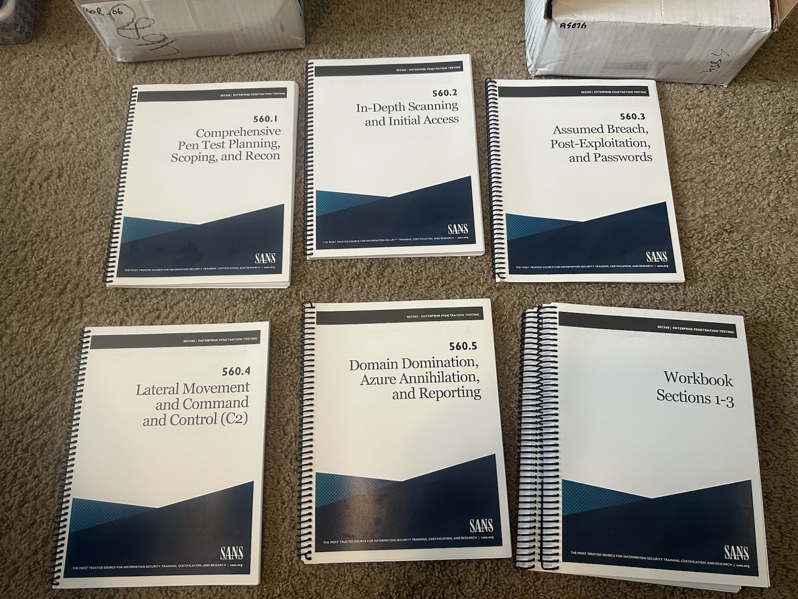 Sans SEC560 Enterprise Penetration Testing, GIAC GPEN 7 Books
