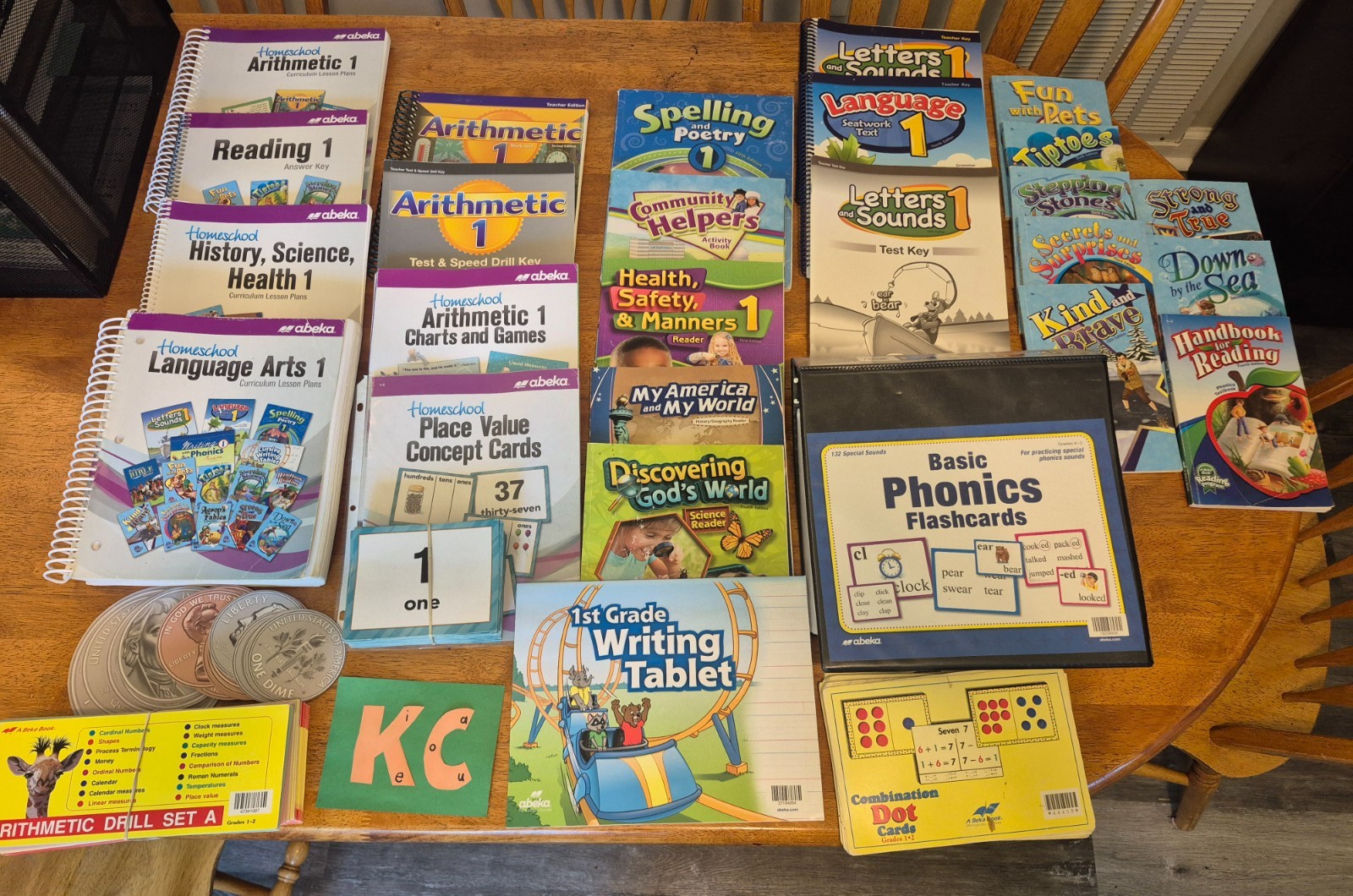 Abeka 1st grade Parent led books and student texts