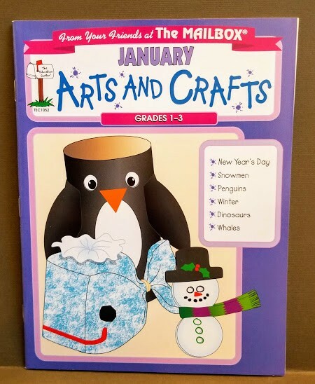 January Monthly Arts and Crafts, The Mailbox (2000) Grades 1-3