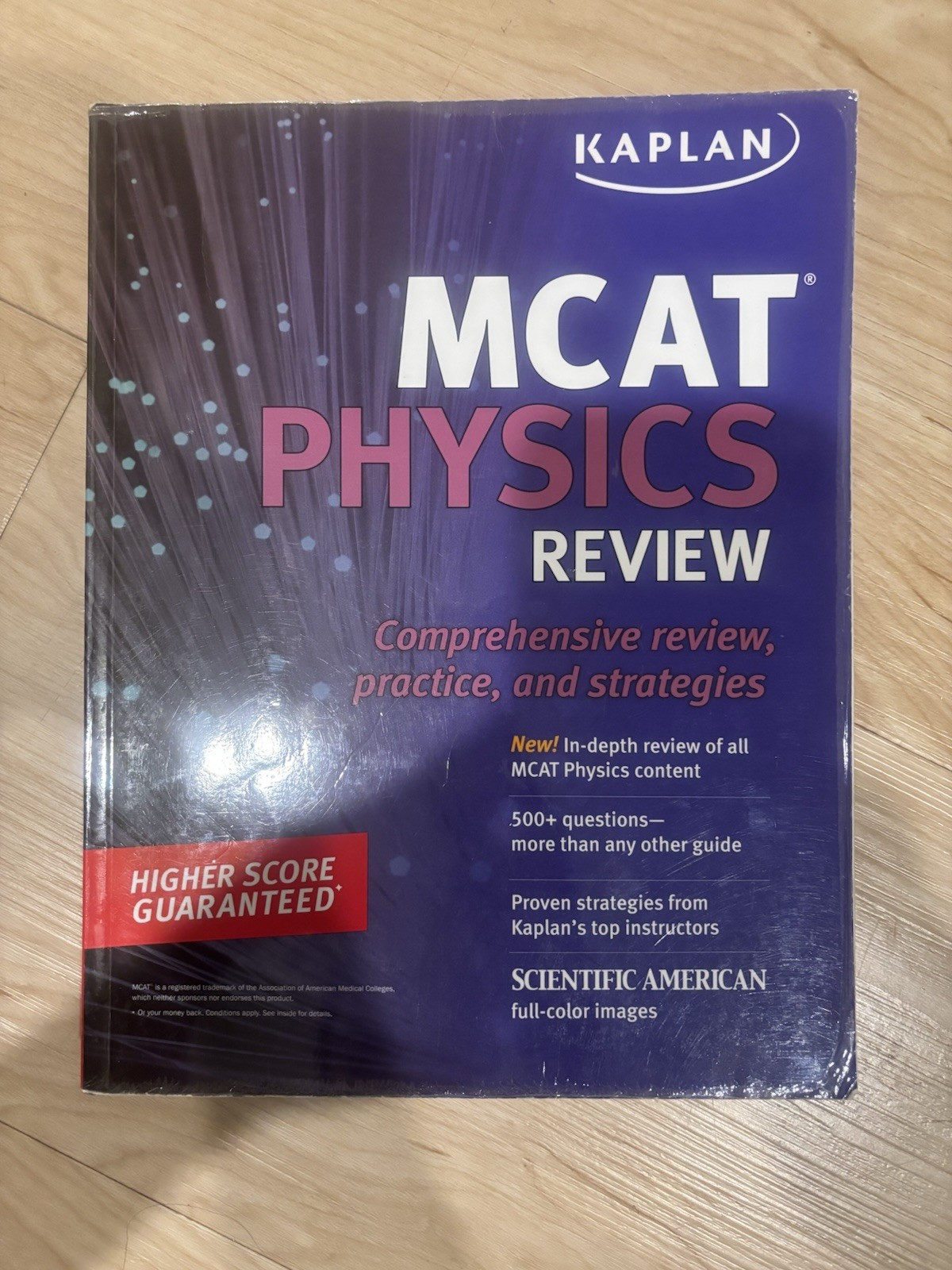 Kaplan MCAT Physics Review Study Guide Advanced Illustrated College Level Book