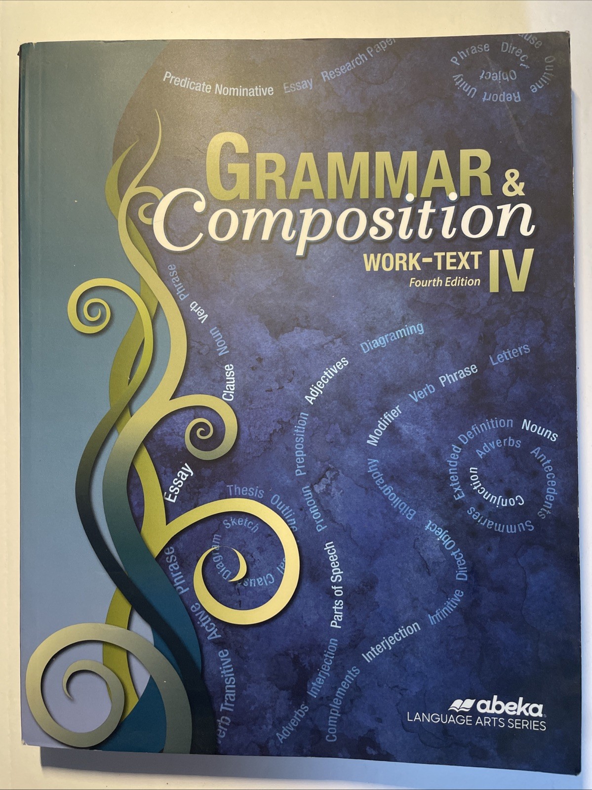 📔ABEKA GRAMMAR & COMPOSITION WORK-TEXT IV 4TH EDITION STUDENT WORK BOOK