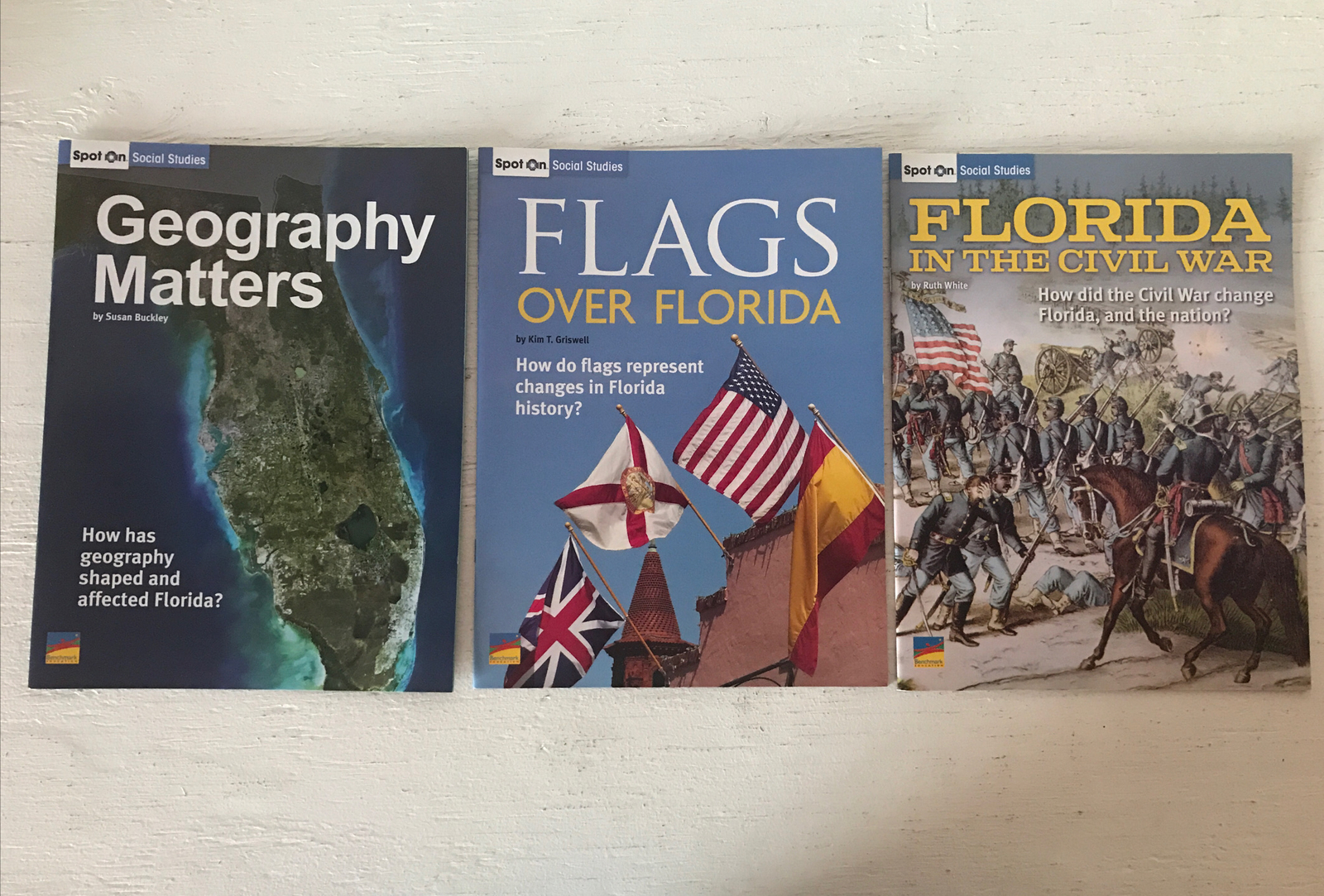 Lot Of 3 Benchmark Informational Text Spot On Social Studies, T/50, U/50 & V/60