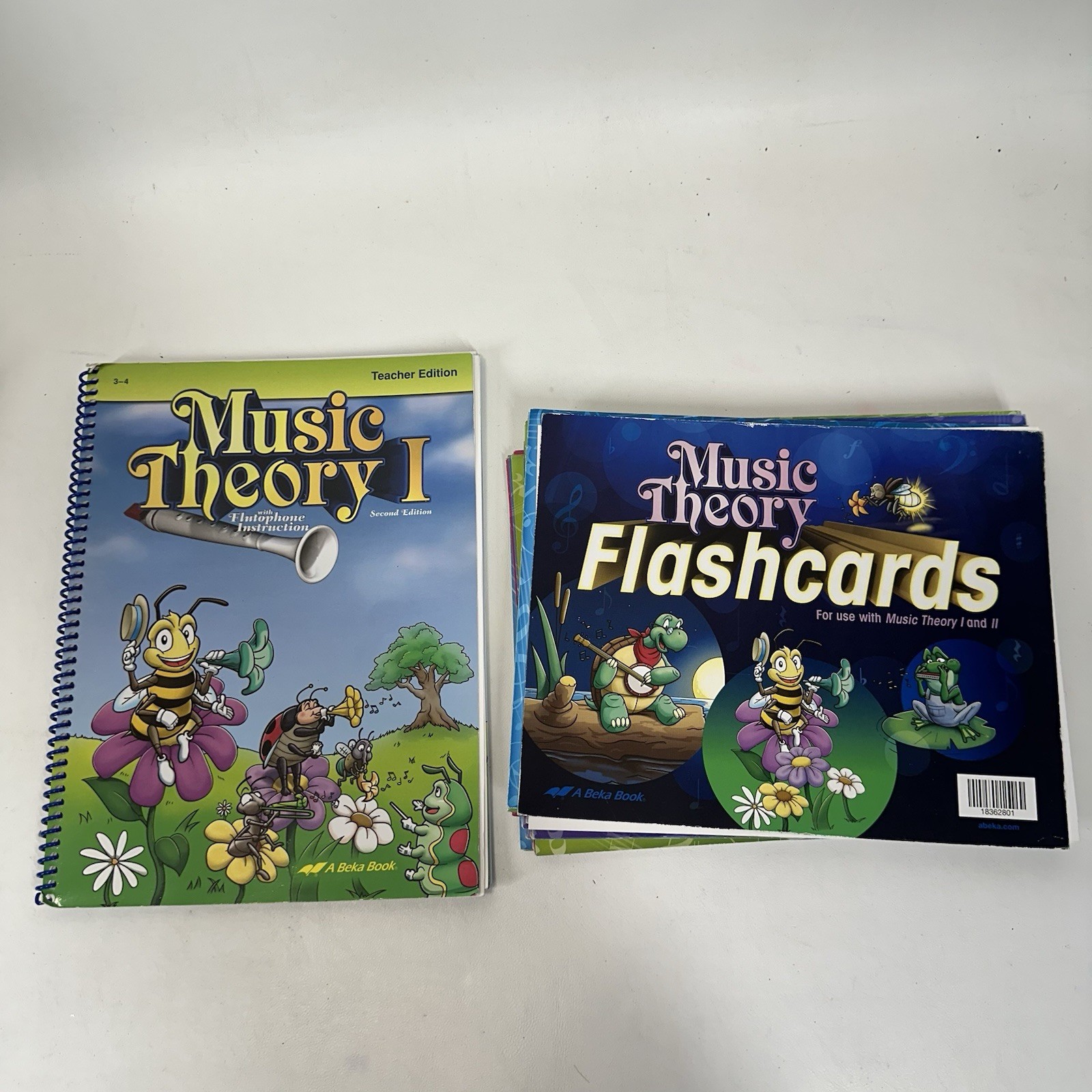 Abeka MUSIC THEORY 1 Teacher Flutophone Lesson Book & Flashcards