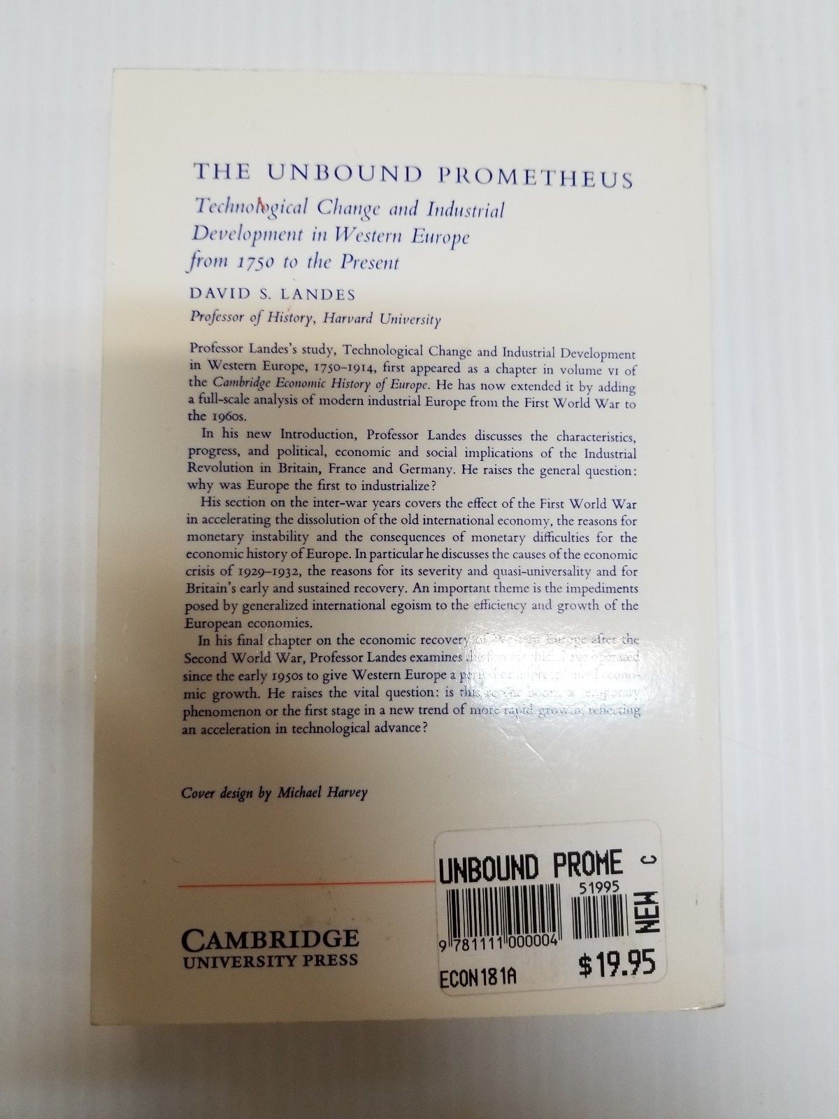 The Unbound Prometheus : Technological Change and Industrial Development (FC30-4