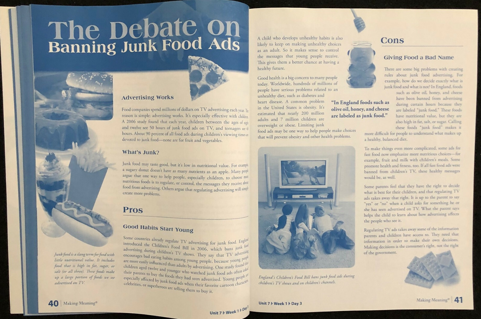 5th – Making Meaning – FIVE (5) STUDENT RESPONSE BOOKS (2008, 2nd Edition)