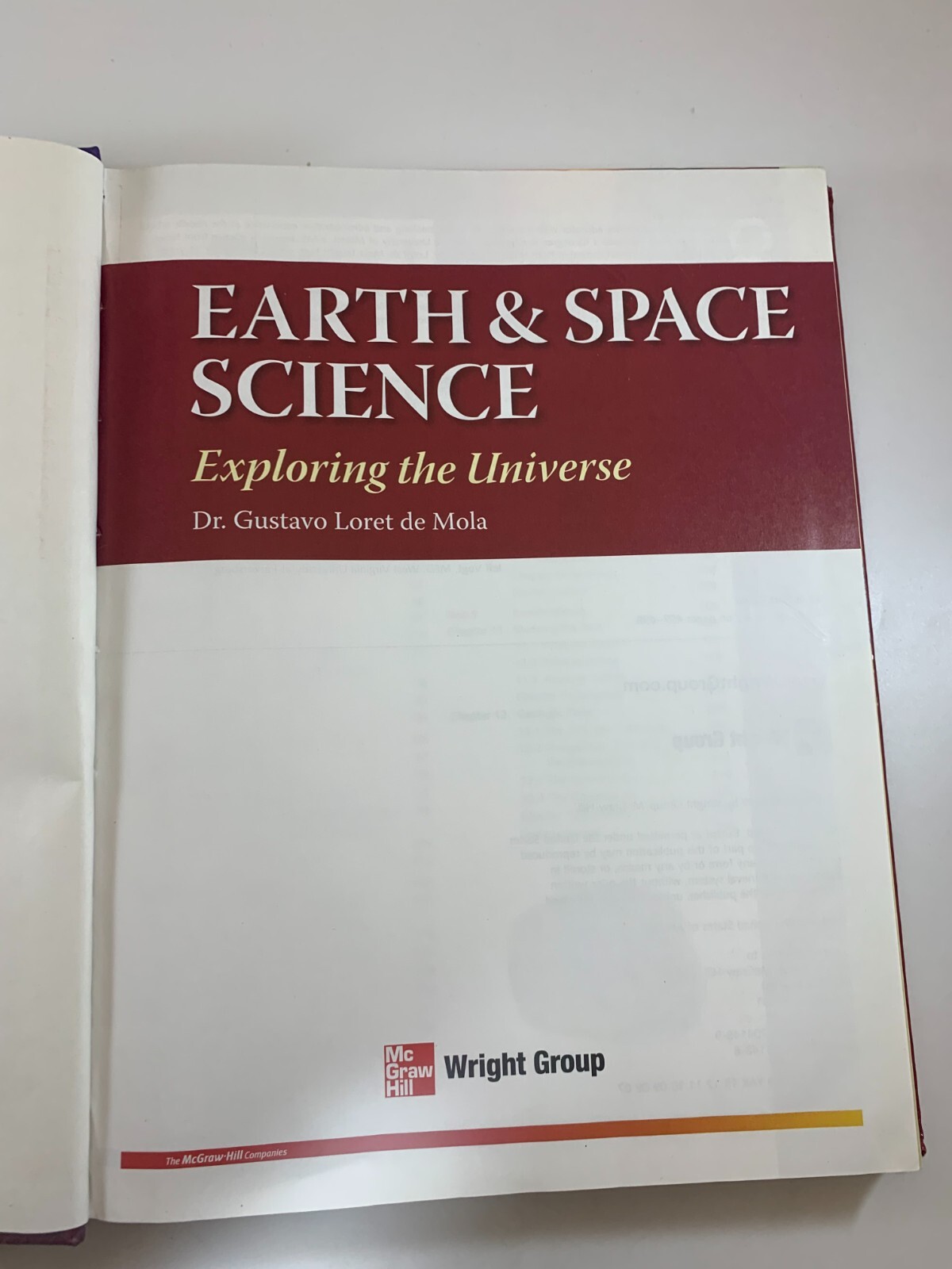 Earth and Space Science : Exploring the Universe