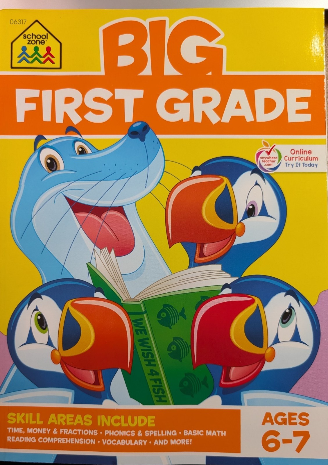 NEW School Zone Big First Grade Workbook – 320 Pages of Fun Learning Ages 6-7