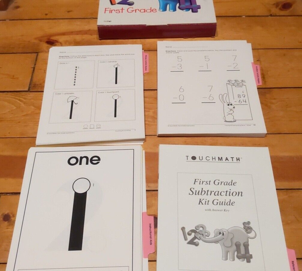 TouchMath First Grade Subtraction Kit TM741 (2) Loose Leaf First Edition