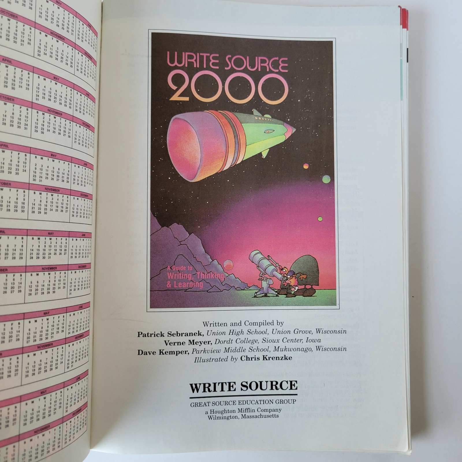 Write Source 2000 Guide To Writing Thinking Learning Help W/ Book Reports Essay