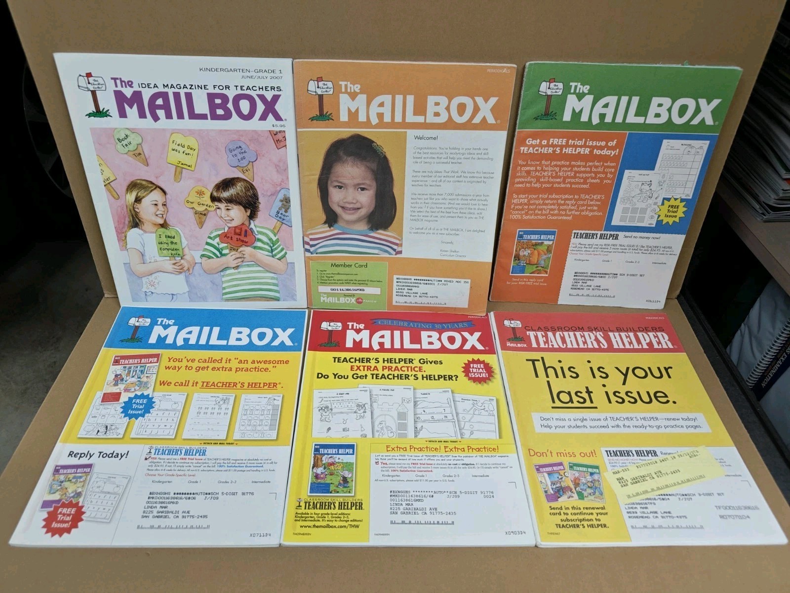 Lots Of 6 The Mailbox Idea Magazines & Yearbooks Preschool Teaching (14-6)