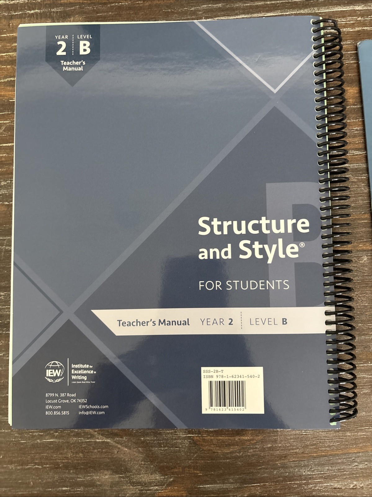Structure and Style for Students Year 2 Level B Teacher’s Manual & Portable Wall
