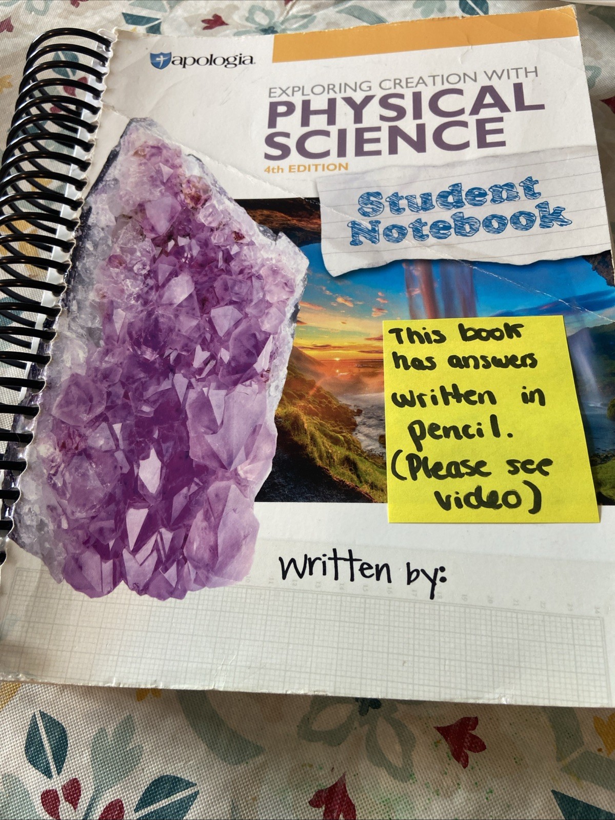 Apologia Physical Science (4th edition) Student Workbook