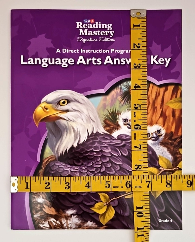 SRA Reading Mastery Language Arts Answer Key Grade 4