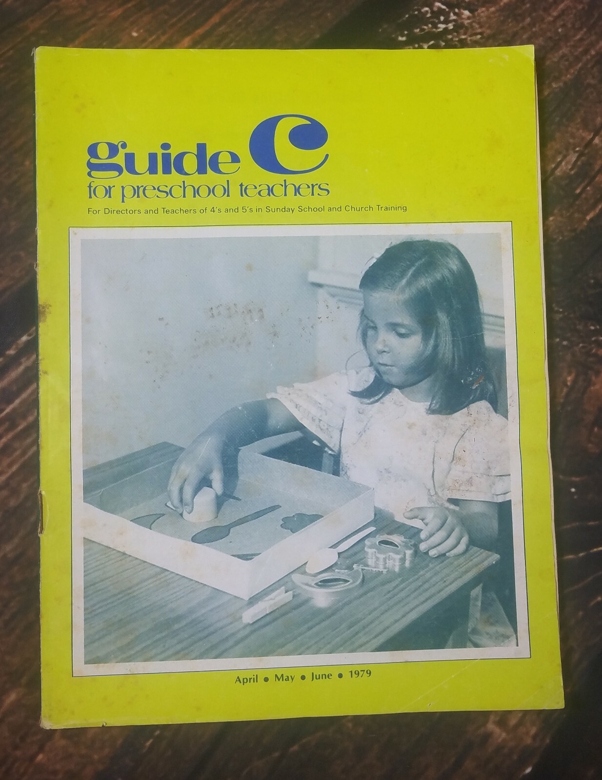 guide for preschool teachers Vintage 1979 Sunday School Church Training Faith pb