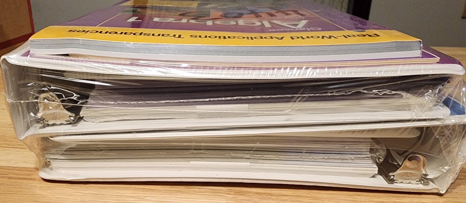 Glencoe Algebra 1: Real World Applications Transparencies