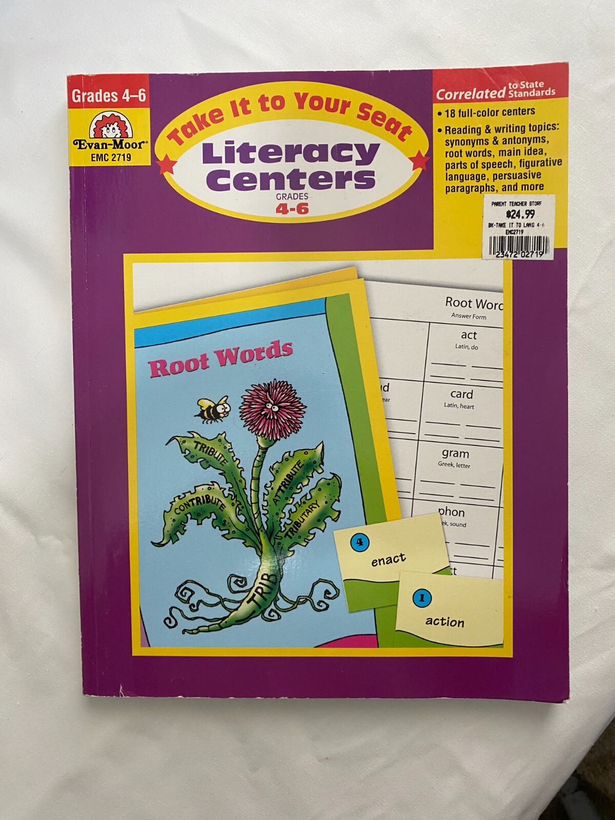 Evan-Moor Take It to Your Seat: Literacy Centers Grades 4-6