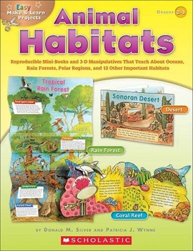 Easy Make Learn Projects: Animal Habitats: Reproducible Mini-Book – ACCEPTABLE