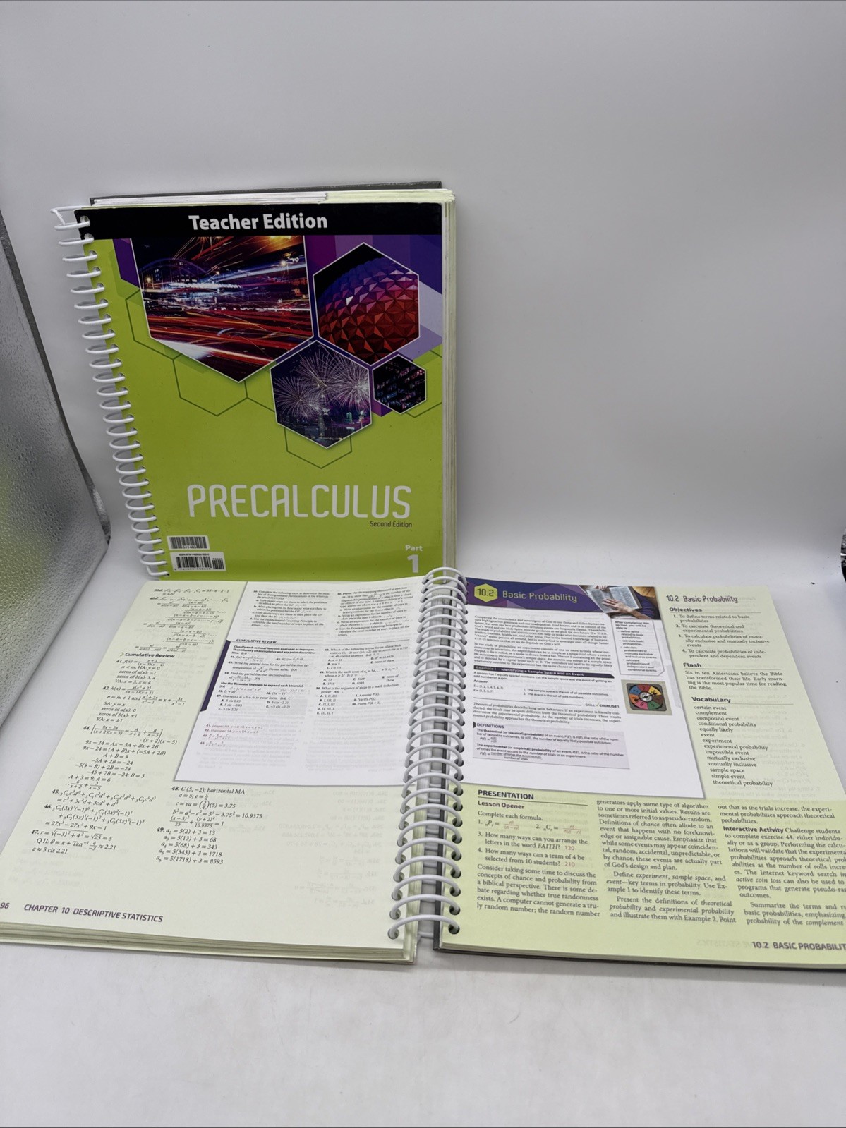 Bob Jones Precalculus Student Text & Teacher (2nd Edition) High School Math