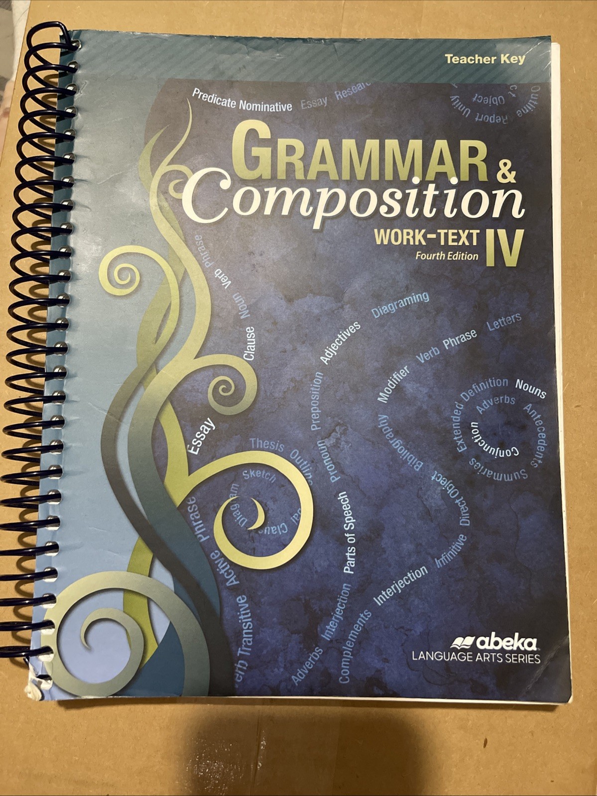 Abeka Grammar & Composition IV Work-text Teacher Key (Fourth Edition)SPIRAL