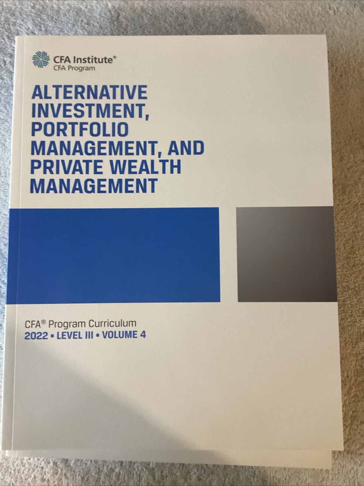 CFA Program Curriculum Level 3 2022 Books 1-6 Box Set T1