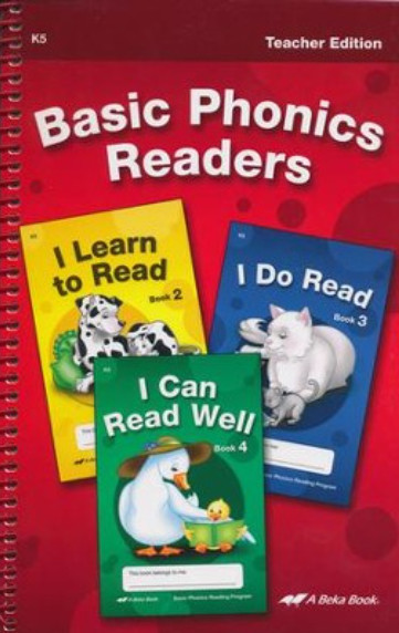 Abeka K5 Basic Phonics Readers, Teacher Edition, Brand New
