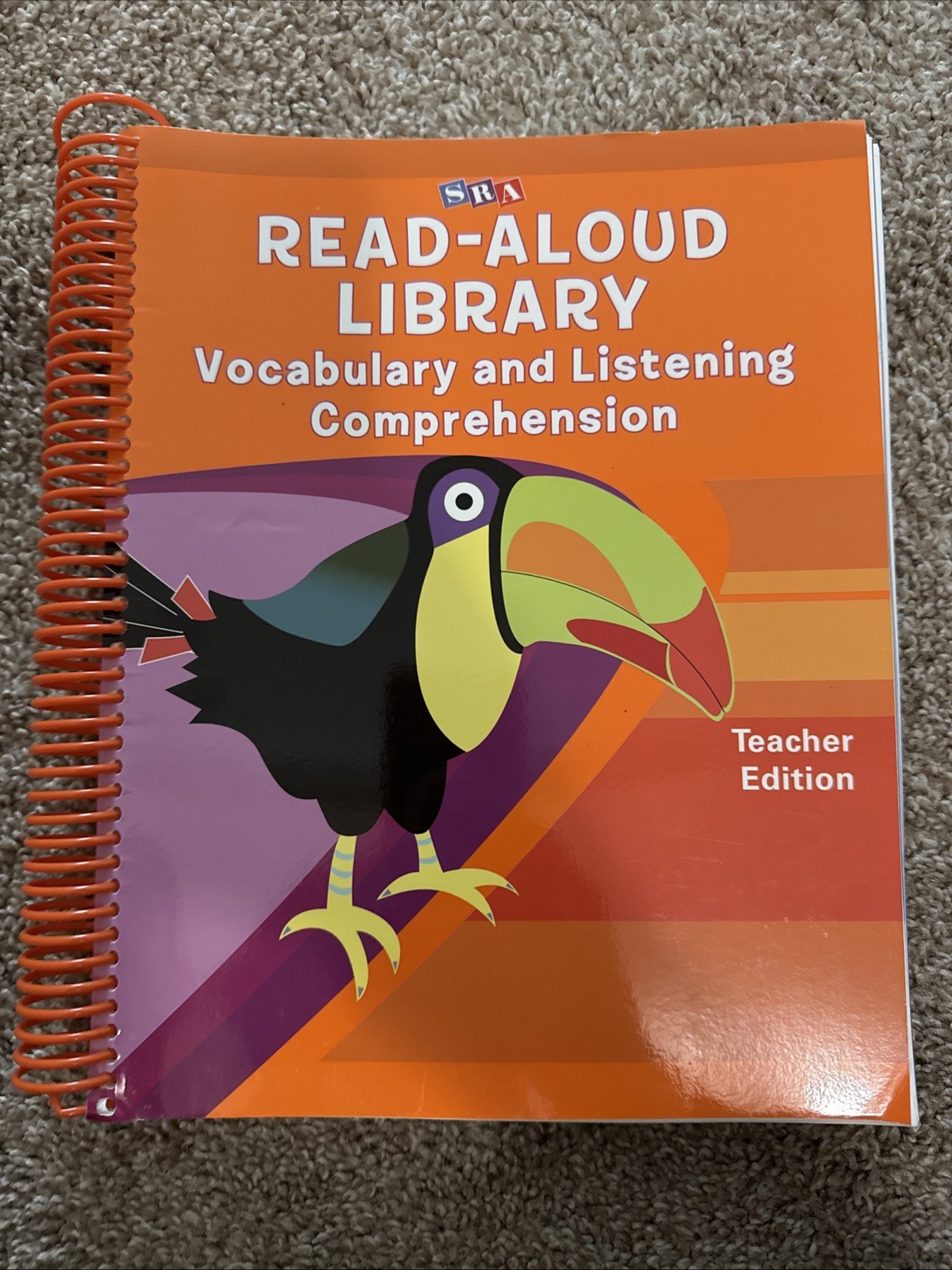 SRA READ-ALOUD LIBRARY vocabulary and listening comprehension Teacher Edition