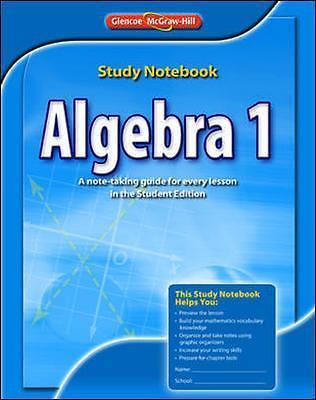 Algebra 1, Study Notebook
