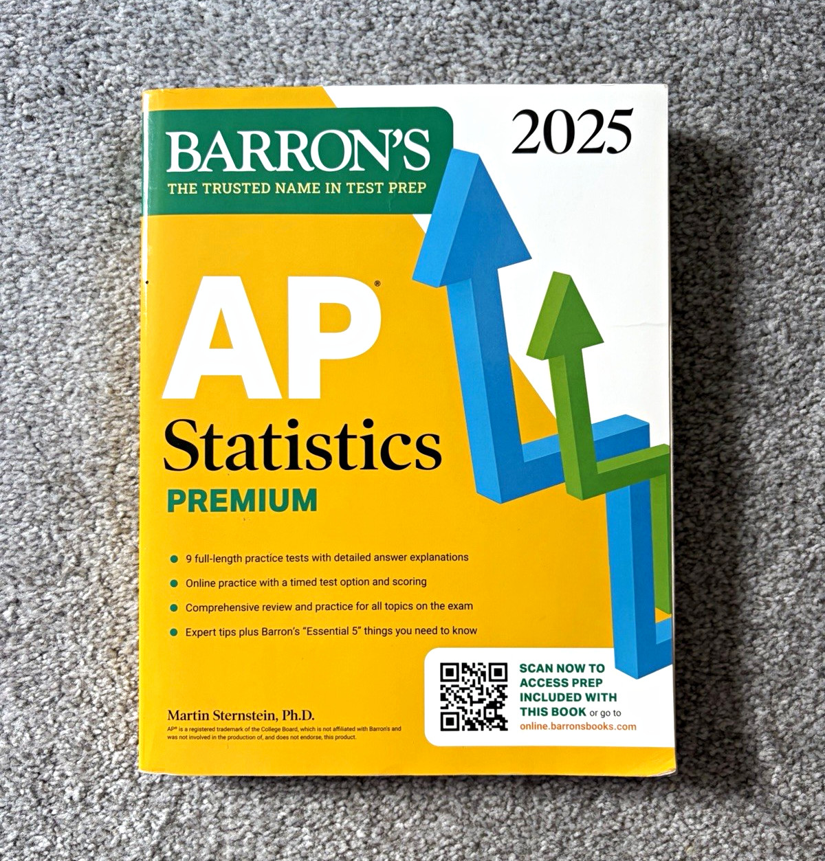 Barron’s AP Statistics Premium 2025 Study Guide & Test Prep Paperback