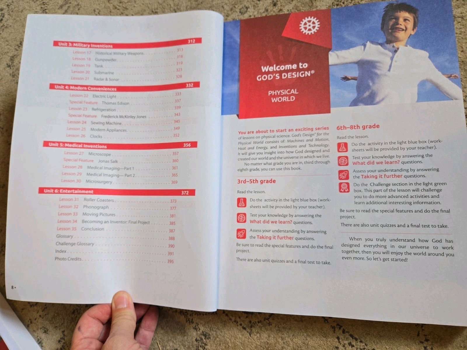 Master Books God’s Design Physical World, Teacher Guide & Text 3rd-8th Grade