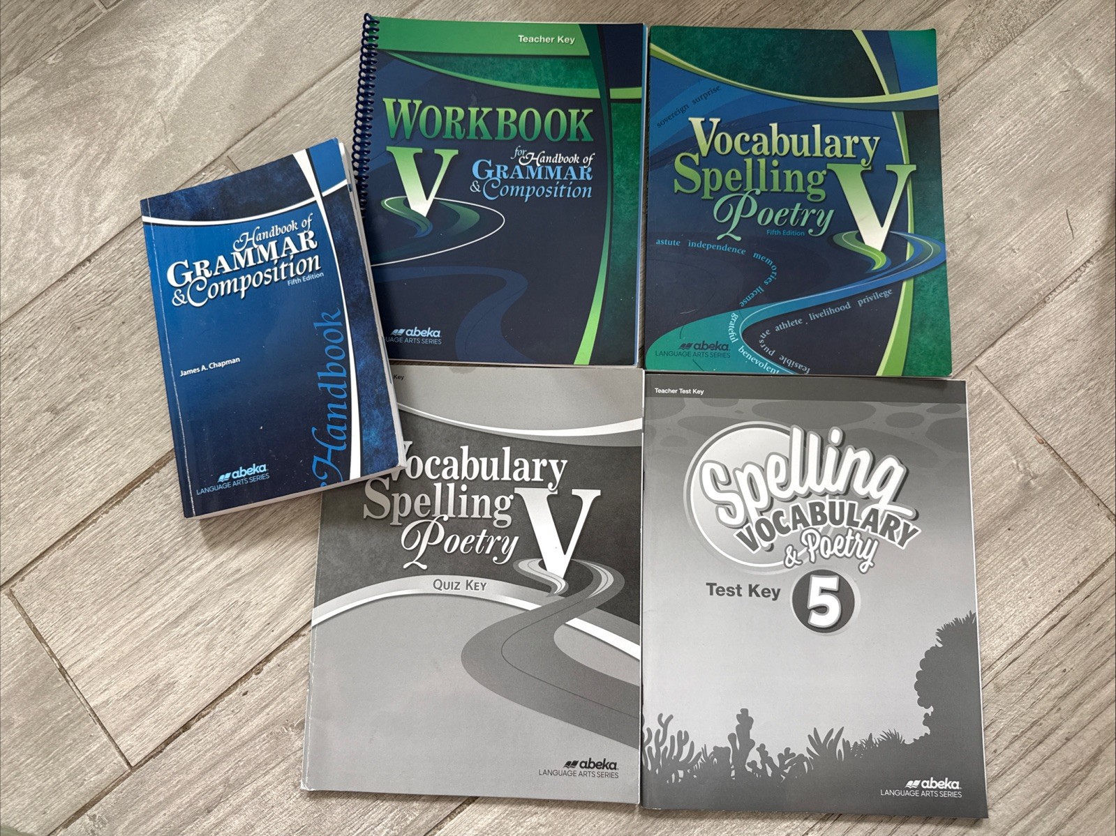 Abeka 11th grade English Vocabulary Spelling Grammar Student Teacher 5th Edition