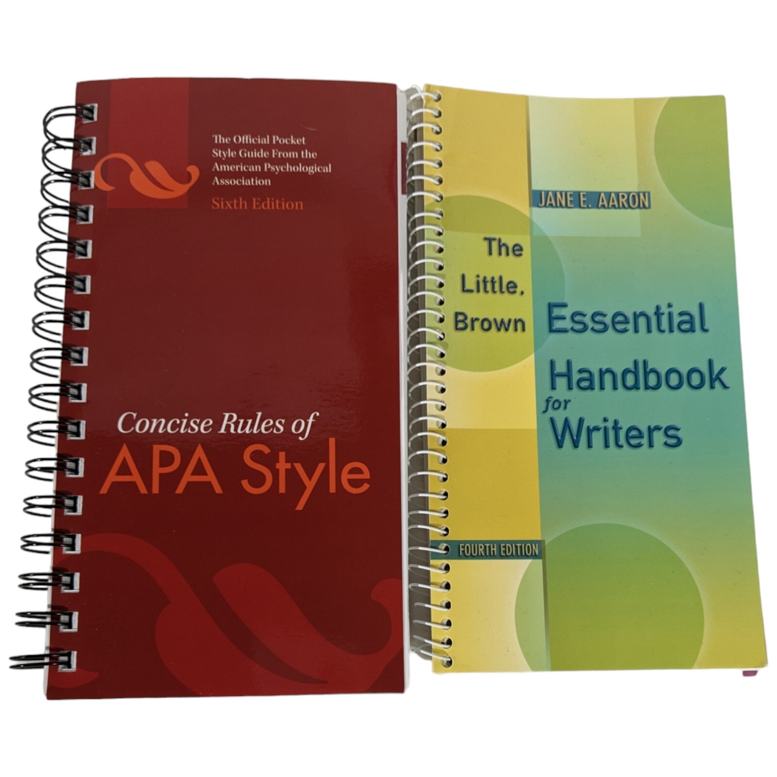 The Little Brown Handbook 4th Edition and APA Style Rules Book 6th Edition