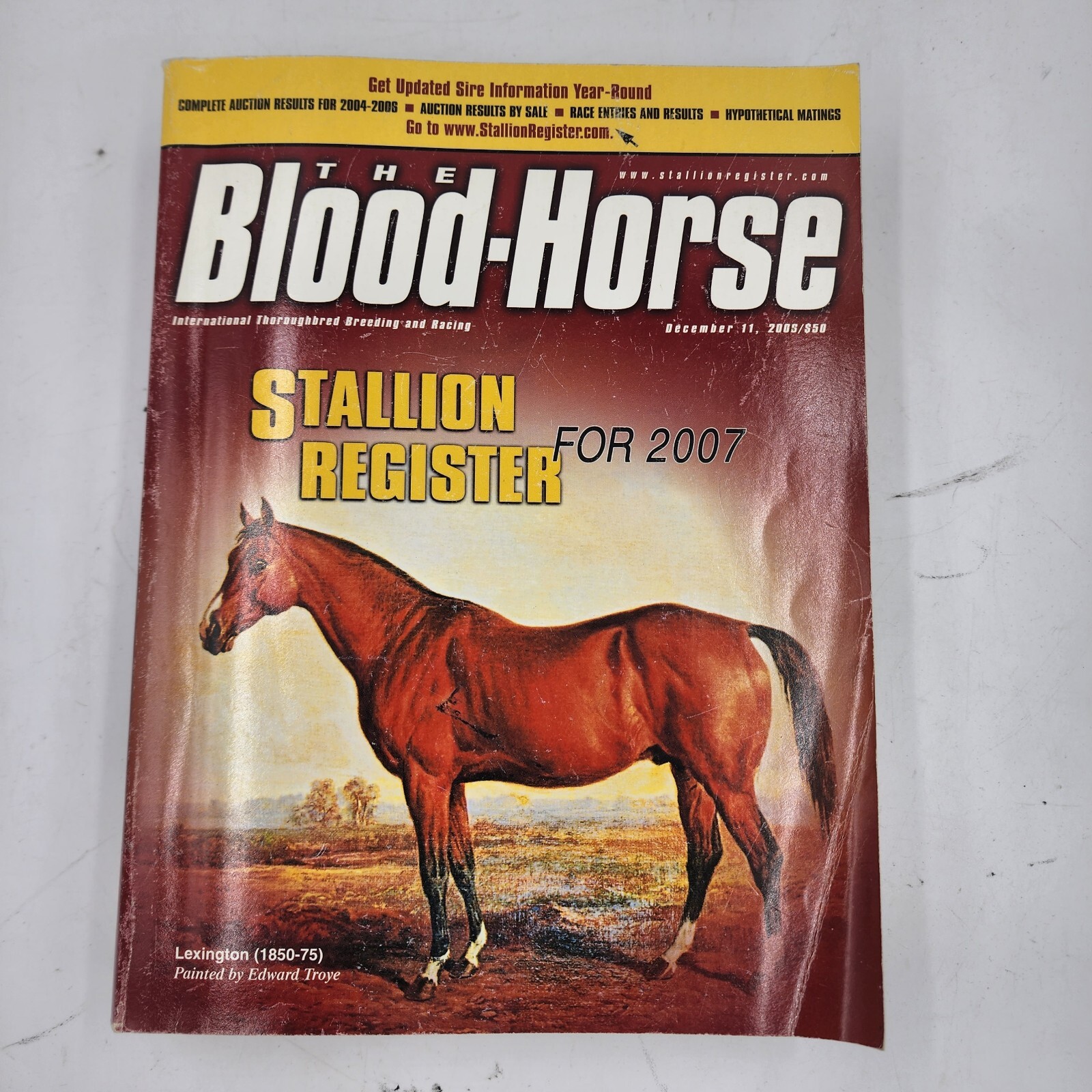 THE BLOOD HORSE STALLION REGISTER FOR 2007 International Breeding Racing