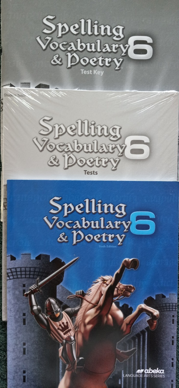Abeka Spelling Vocabulary and Poetry 6th grade kit 6th edition