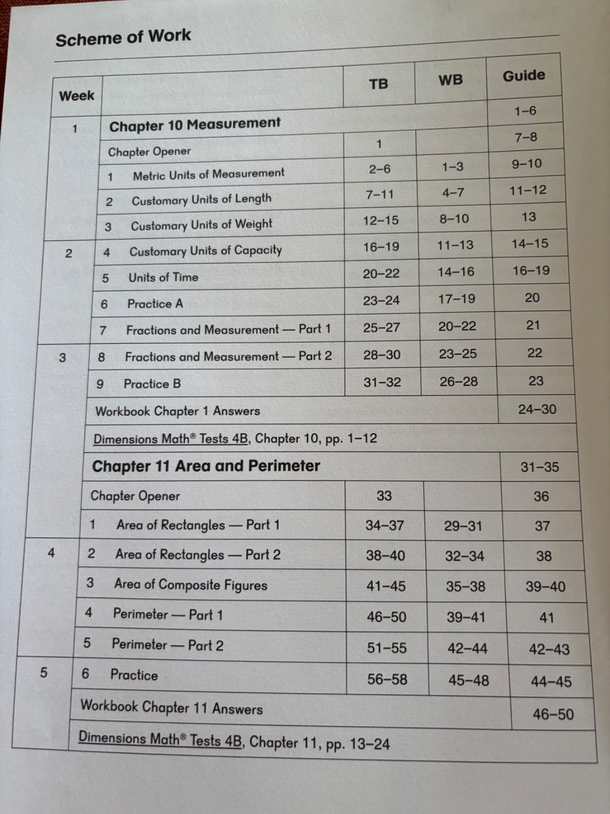 Dimensions Math Home Instructor’s Guide 4B