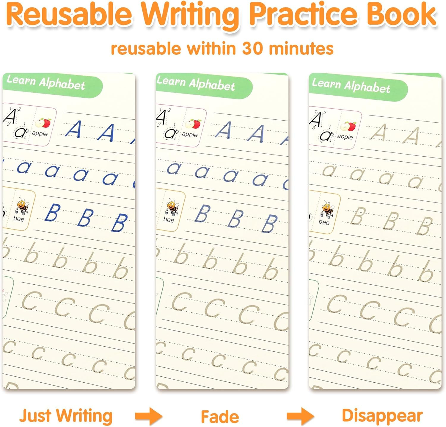 Magic Grooved Writing Practice Books, Grooved Handwriting Practice for Kids |