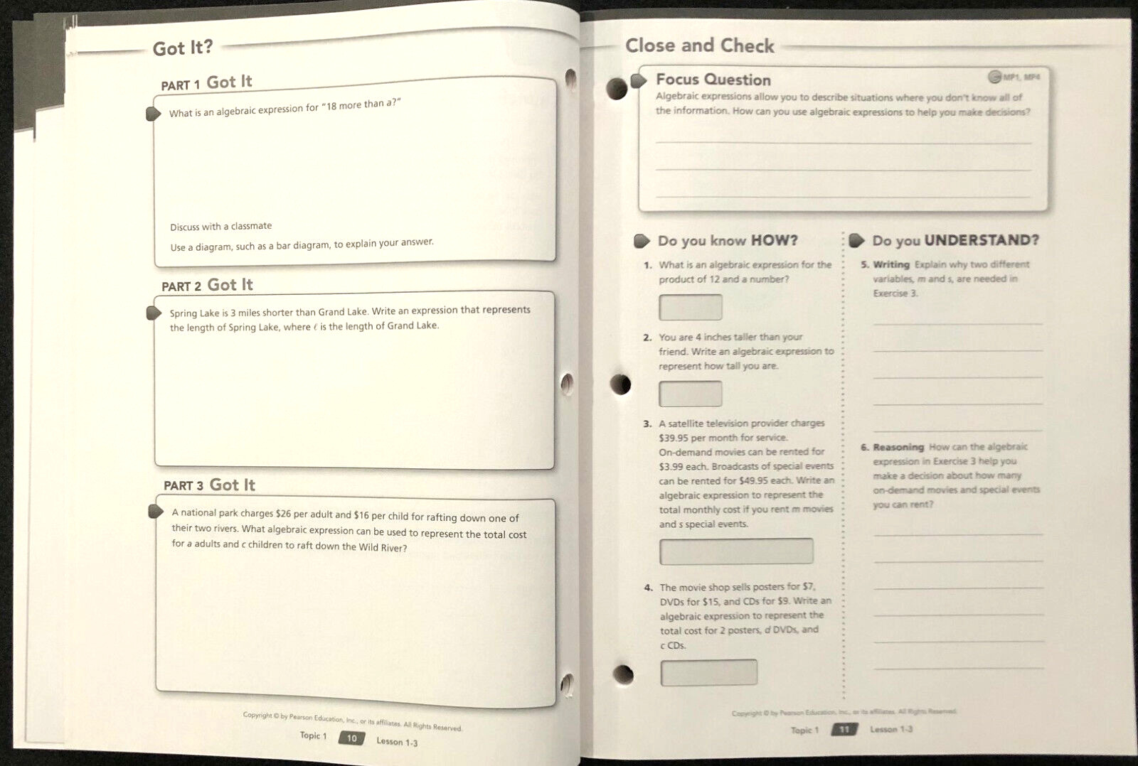 6th Grade – PEARSON DIGITS MATH – STUDENT COMPANION (2014, Paperback)