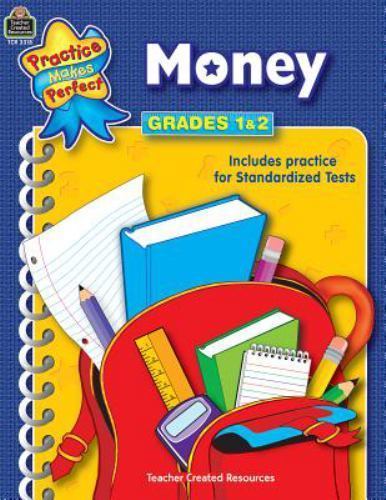 Money, Grades 1-2 PRACTICE STANDARDIZED TESTS MATH EDUCATIONAL, HOME SCHOOL, NEW