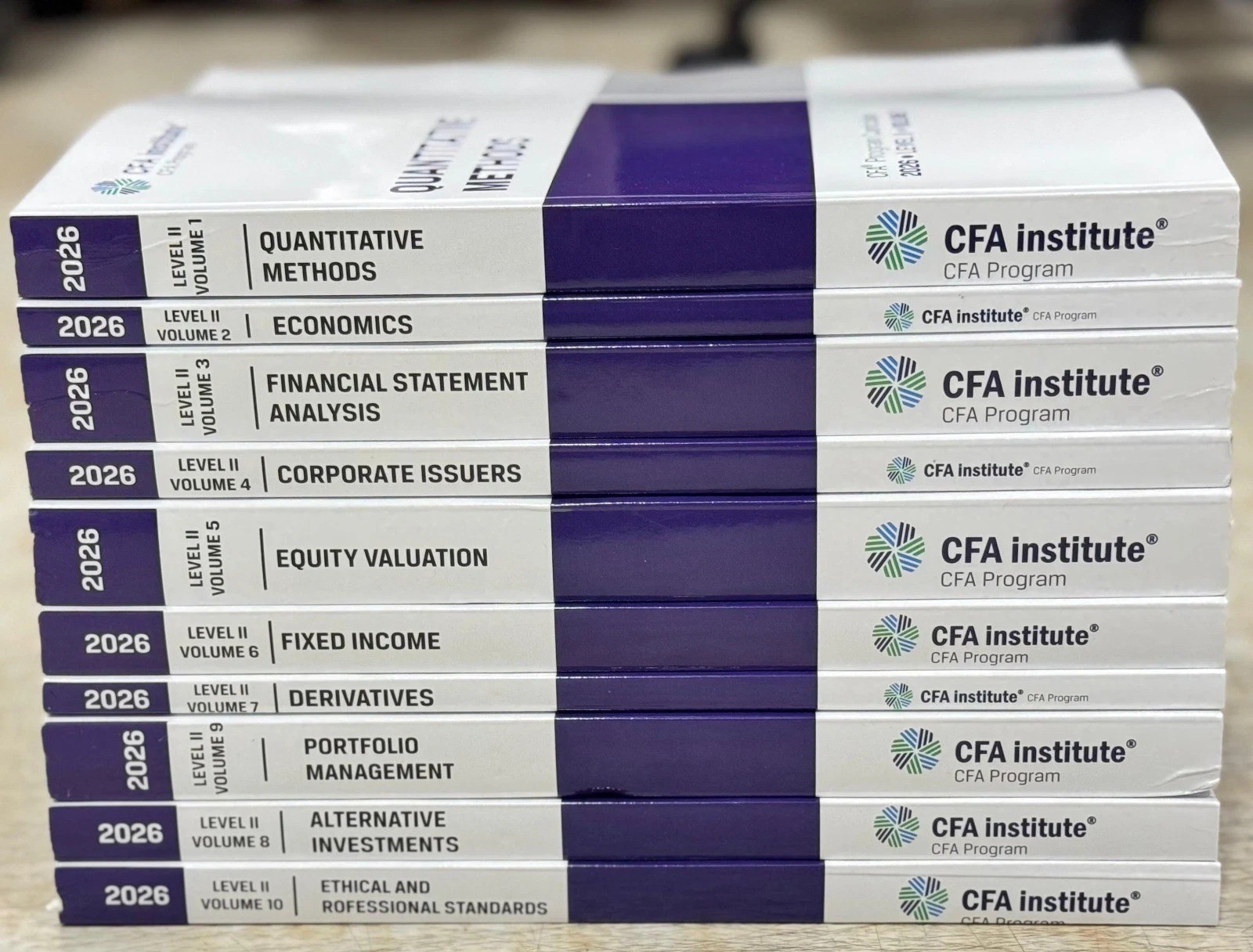 2026 CFA Program Curriculum Level 2 Box Set Volume 1-10 (Hard Copies) Latest Ed.