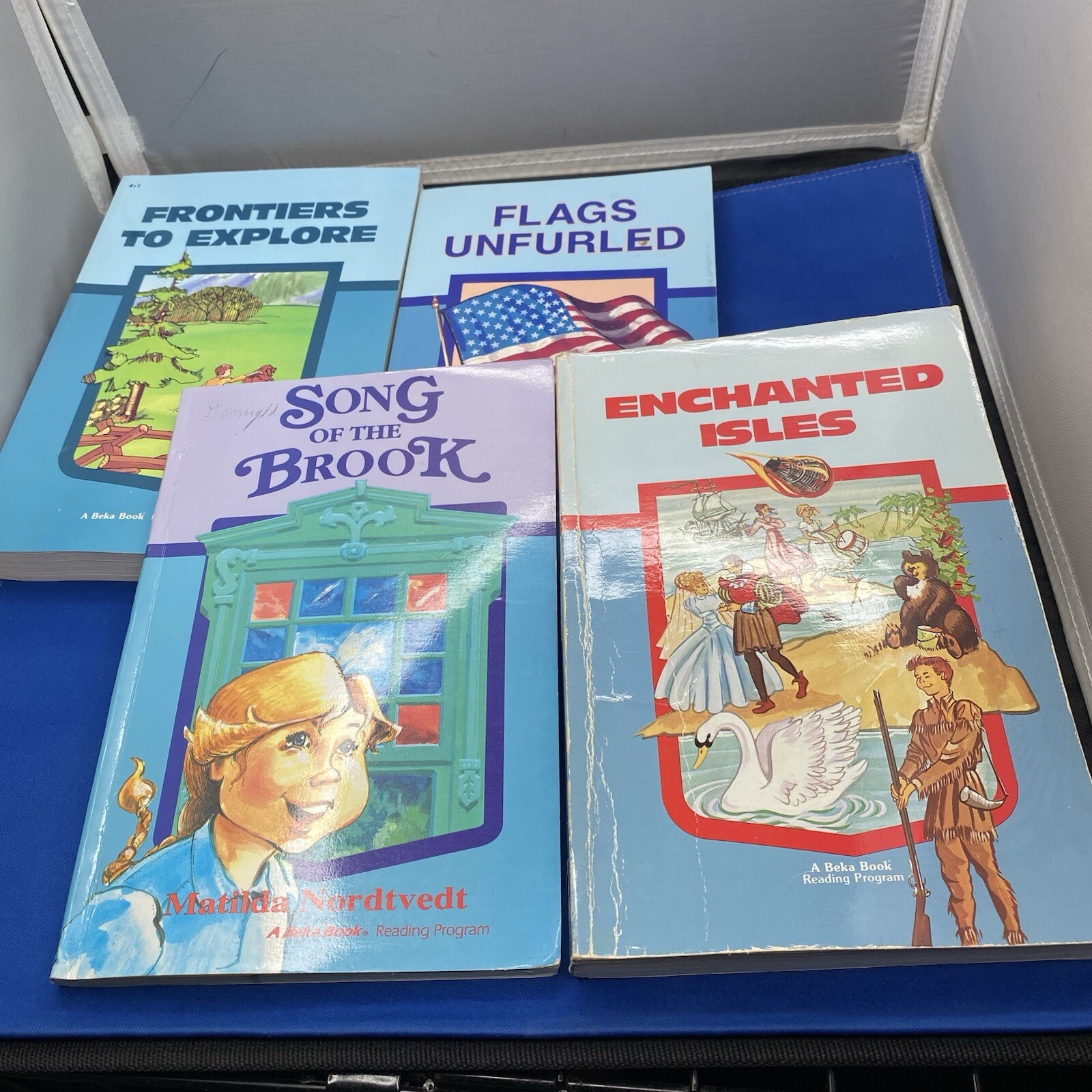 Abeka 4th Grade Level Readers Book Reading Program Home School Lot of 4
