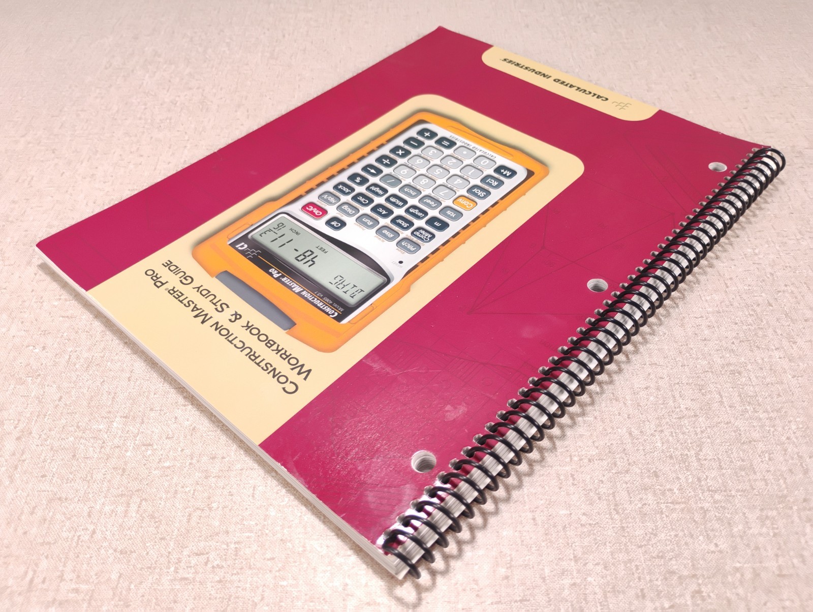 Calculated Industries 2140 Construction Master Pro Workbook and Study Guide