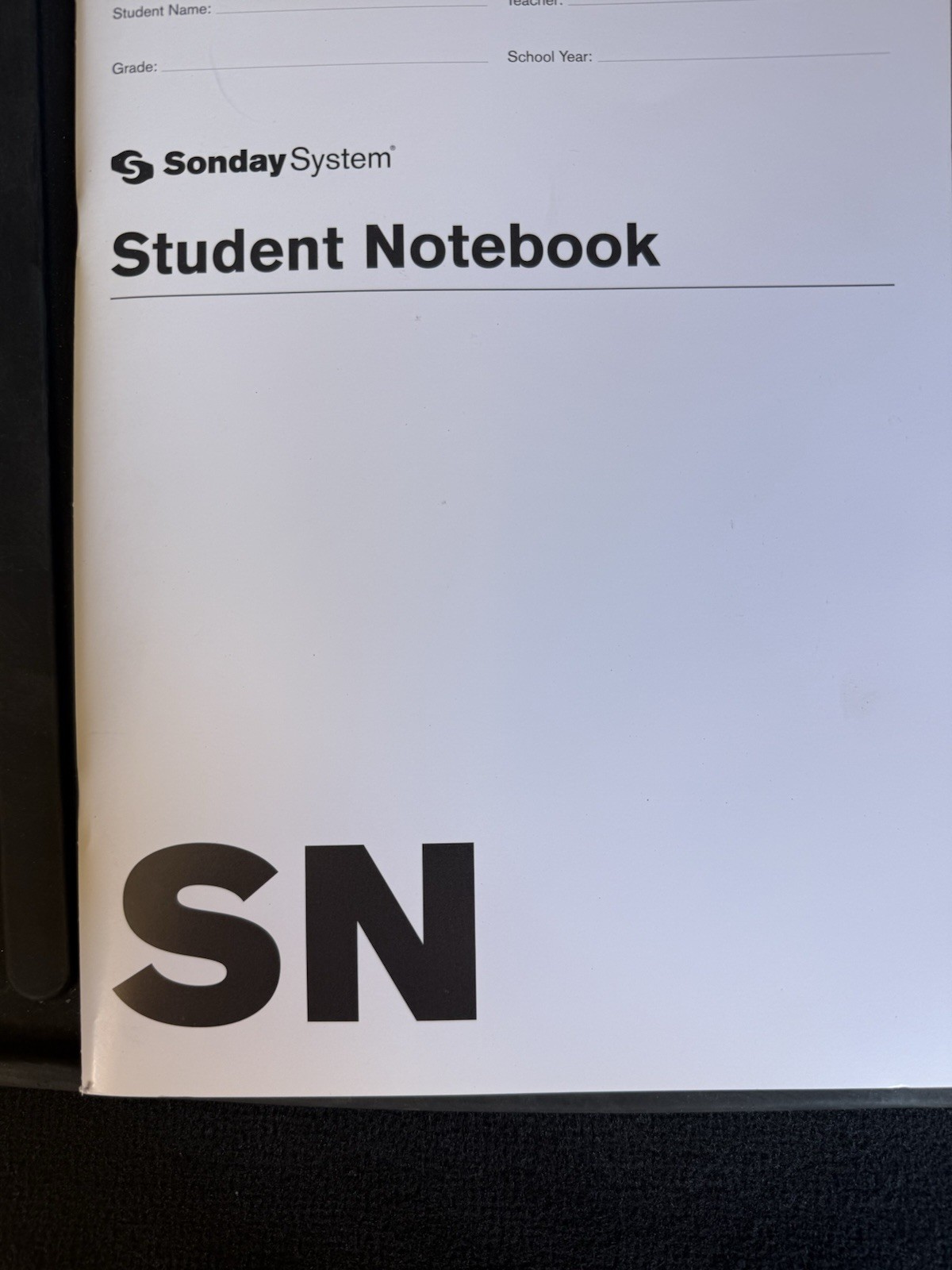 Sonday System 1 Multisensory Solutions for Reading, Student Notebook