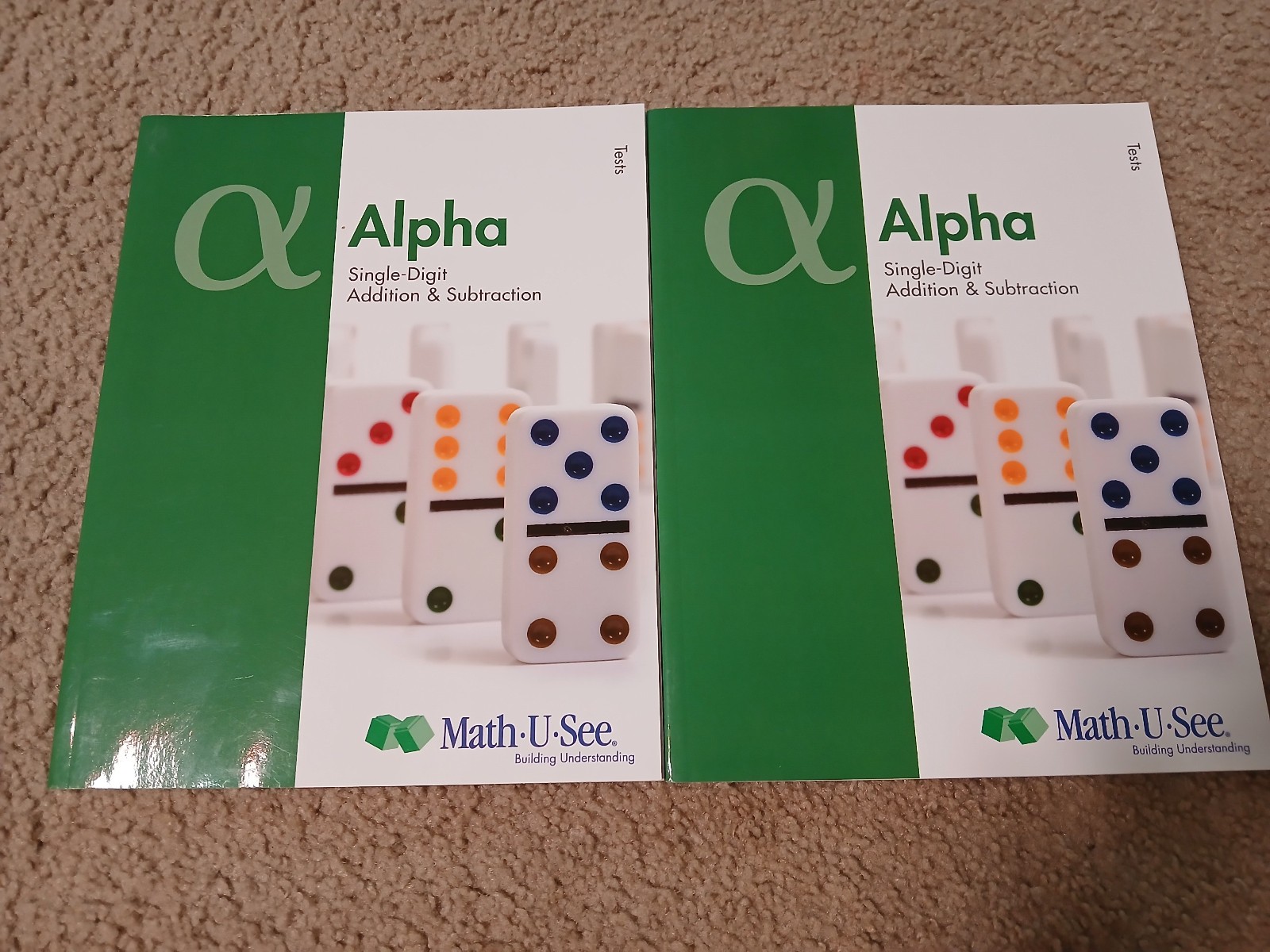 Math-U-See Alpha Bundle: Instruction Manual, 2 Student Workbooks & 2 Tests